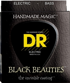Струны для бас-гитары 50-110 DR BKB-50 Extra Life Black Beauties