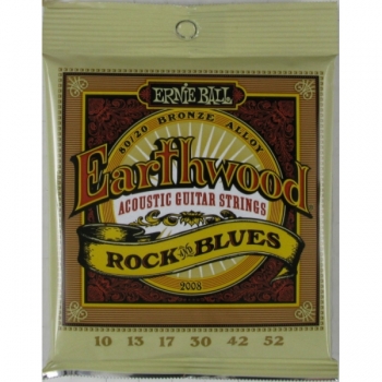 Струны для акустической гитары 10-52 Ernie Ball 2008 Earthwood 80/20 Bronze