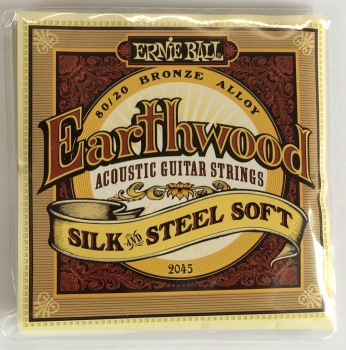 Струны для акустической гитары 11-52 Ernie Ball 2045 Silk and Steel 80/20 Bronze