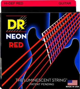 Струны для электрогитары 10-46 DR NRE-10 Neon Красные