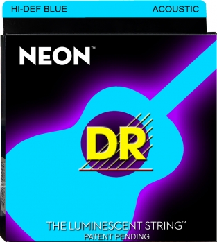 Струны для акустической гитары 10-48 DR NBA-10 Neon Blue