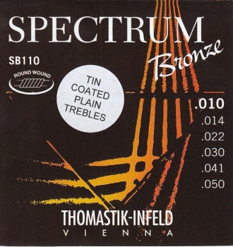 Cтруны для акустической гитары 10-50 Thomastik SB110 Spectrum Bronze