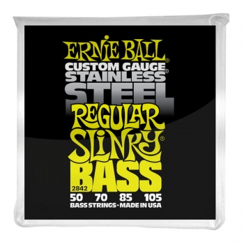 Струны для бас-гитары 50-105  Ernie Ball 2842 Stainless Steel