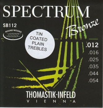 Струны для акустической гитары 12-54 Thomastik SB112 Spectrum Bronze