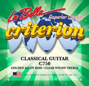 Струны для классической гитары La Bella C750 Normal Tenson
