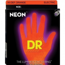 Струны для электрогитары 10-46 DR NOE-10 Neon Оранжевые