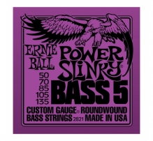 Струны для Бас-гитары 50-135 Ernie Ball 2821 Round Wound Power Slinky