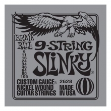 Струны для электрогитары 09-105 Ernie Ball 2628 9-strings Slinky
