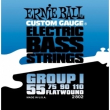 Струны для Бас-гитары 55-110 Ernie Ball 2802 Flat Wound