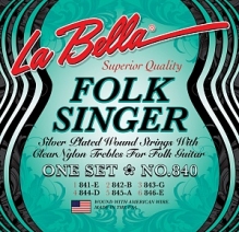Струны для классической гитары La Bella 840 Folksinger