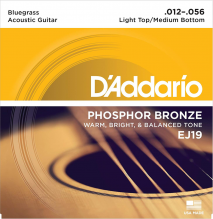 Cтруны для акустической гитары 12-56 D'Addario EJ19 Phosphor Bronze