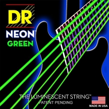 Струны для электрогитары 10-56 DR NGE7-10 Neon Зеленые