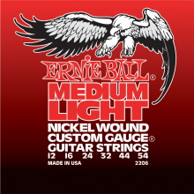 Струны для электрогитары 12-54 Ernie Ball 2206 Nickel Wound