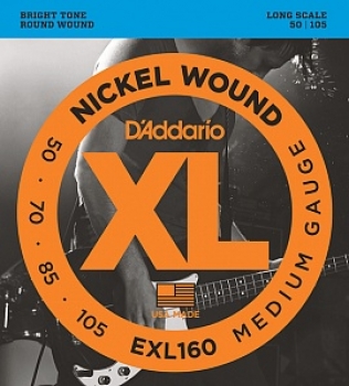 Струны для бас-гитары 50-105 D'Addario EXL160 Nickel Wound Electric Bass