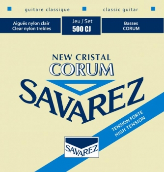 Струны для классической гитары Savarez 500 CJ Corum New Cristal High Tension