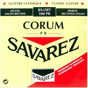 Струны для классической гитары Savarez 500 PR Corum New Cristal Normal Tension