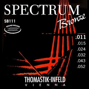 Струны для акустической гитары 11-52 Thomastik SB111 Spectrum Bronze