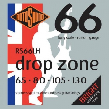 Струны для бас-гитары 65-130 Rotosound Drop Zone RS66LH