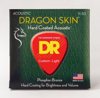 Cтруны для акустической гитары 11-50 DR DSA-11 Dragon Skin Coated