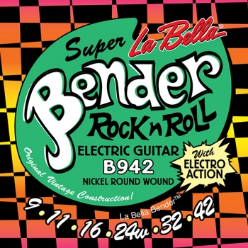 Струны для электрогитары 09-42 La Bella B942 The Bender