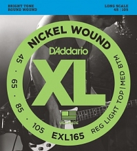 45-105 D'Addario EXL165 Nickel Wound Electric Bass