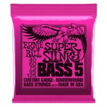 Струны для Бас-гитары 40-125 Ernie Ball 2824 Round Wound Super Slinky