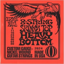 Струны для электрогитары 09-80 Ernie Ball 2624 Nickel 8 String