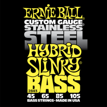 Струны для Бас-гитары 45-105  Ernie Ball 2843 Stainless Steel