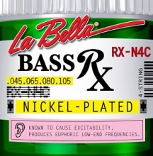 Струны для Бас-гитары 45-105 La Bella RX-N4C Nickel Plated