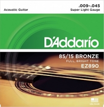 Cтруны для акустической гитары 09-45 D'addario EZ890 85-15 Bronze