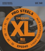 Струны для электрогитары 10-52 D'addario EPS540 Pro Steels
