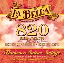 Струны для классической гитары La Bella 820 Red Nylon