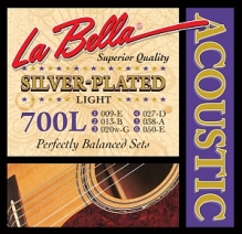 Cтруны для акустической гитары 09-50 La bella 700L Silver-Plated