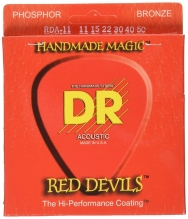Cтруны для акустической гитары 11-50 DR RDA-11 Red Devils Красные
