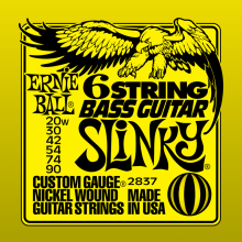 Струны для Бас-гитары 20-90 Ernie Ball 2837 Round Wound Super Slinky