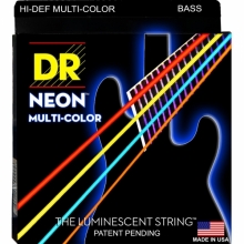 Струны для Бас-гитары 45-125 DR Neon NMCB5-45 Multicolor