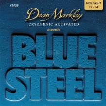 Cтруны для акустической гитары 12-54 Dean Markley DM2036 Blue Steel