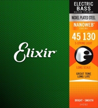 Струны для Бас-гитары 45-130 Elixir 14202 NanoWeb