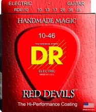 Струны для электрогитары 10-46 DR RDE-10 Red Devils Красные