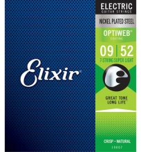 Струны для электрогитары 09-52 Elixir 19007 7 String OPTIWEB